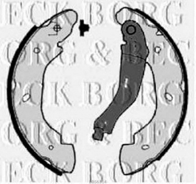 BORG & BECK bbs6314 -  Комплект тормозных колодок